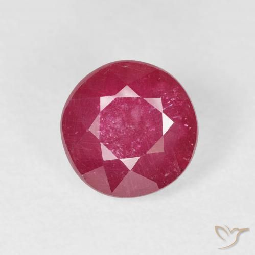 2.15ct Natural Rojo mermelada Rubí, Redondo, VS-SI