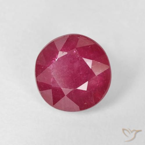 Rubí Rojo mermelada natural de 2.15 ct, Redondo, VS-SI