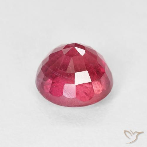 Rubí Rojo rosado natural de 1.35 ct, Redondo, VS-SI