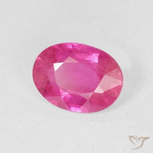 Rubí Medium Dark-Pink natural de 1.55 ct, Ovalada, VS-SI