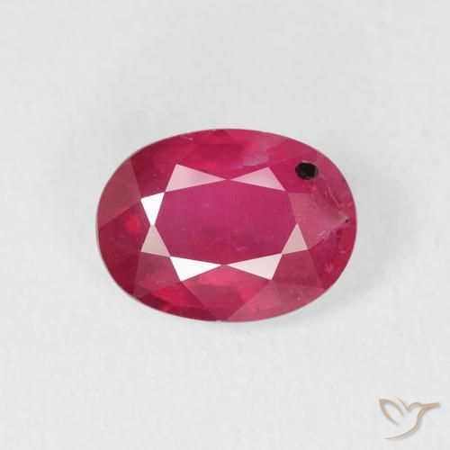 1.49ct Natural Rojo rosado Rubí, Ovalada, VS-SI