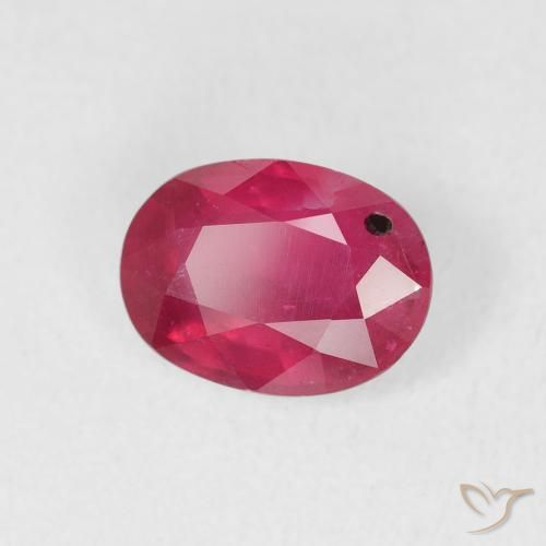 Rubí Rojo rosado natural de 1.49 ct, Ovalada, VS-SI