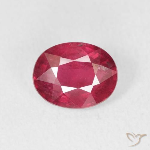 1.70ct Natural Rojo medio Rubí, Ovalada, VS-SI