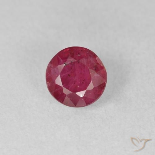 1.22ct Natural Rojo medio Rubí, Redondo, VS-SI