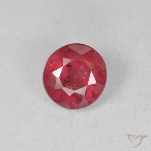 1.45ct Natural Rojo medio Rubí, Redondo, VS-SI
