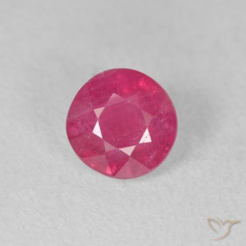 1.48ct Natural Rojo medio Rubí, Redondo, VS-SI
