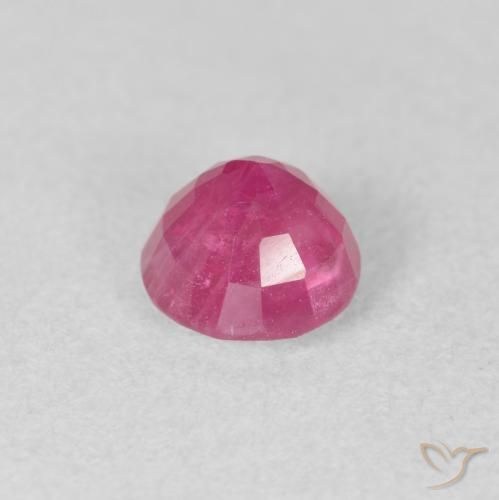 Rubí Rojo medio natural de 1.79 ct, Redondo, VS-SI