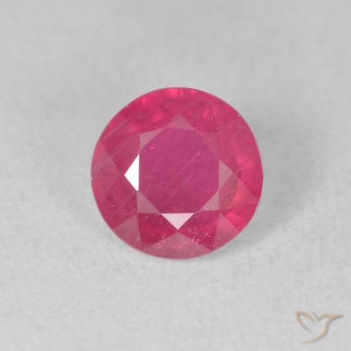 1.74ct Natural Rojo rosado Rubí, Redondo, VS-SI
