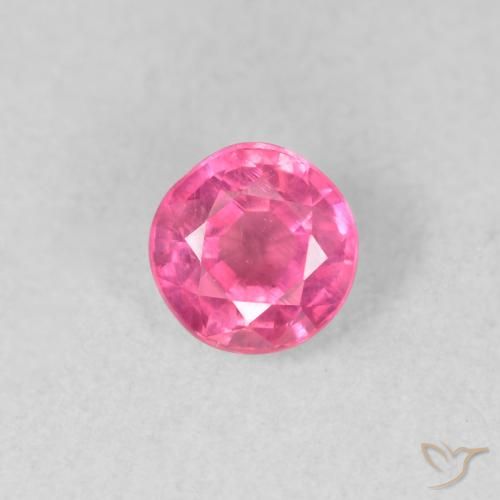 0.82ct Natural Rosado medio Rubí, Redondo, VS-SI