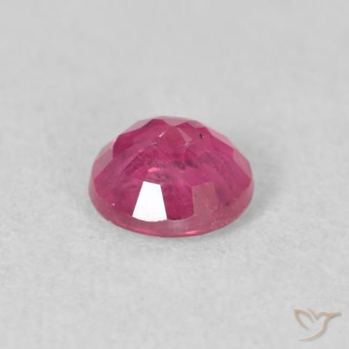 Rubí Rosado intenso natural de 1.32 ct, Redondo, VS-SI