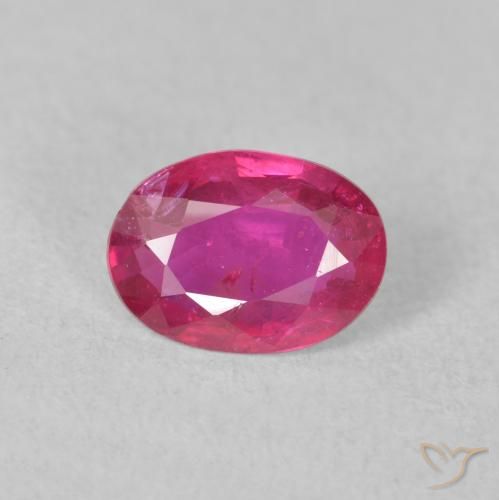 1.23ct Natural Rojo medio Rubí, Ovalada, VS-SI