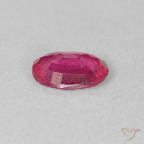 Rubí Rosado rojizo natural de 1.23 ct, Ovalada, VS-SI
