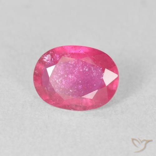 Rubí Rosado intenso natural de 1.43 ct, Ovalada, VS-SI