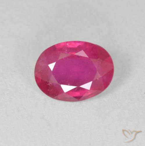 1.33ct Natural Rosado rojizo Rubí, Ovalada, VS-SI