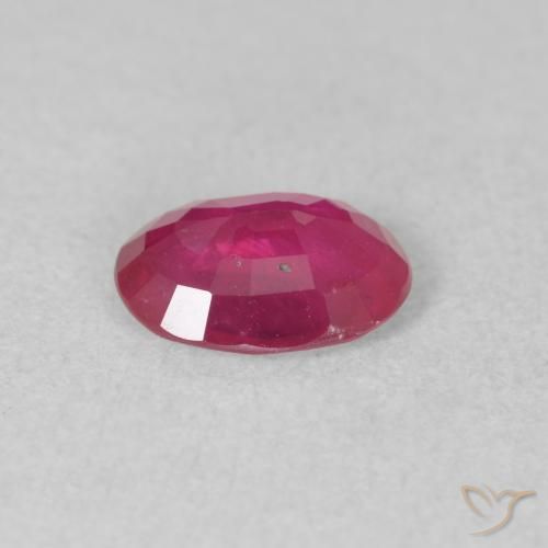 Rubí Rosado rojizo natural de 1.33 ct, Ovalada, VS-SI