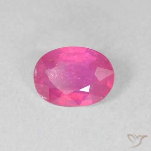 Rubí Rosado intenso natural de 1.26 ct, Ovalada, VS-SI