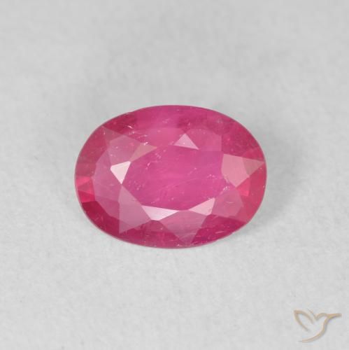 0.93ct Natural Rosado rojizo Rubí, Ovalada, VS-SI