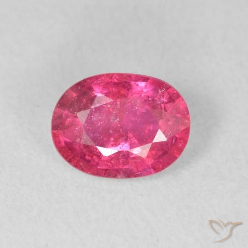 1.63ct Natural Rojo rosado Rubí, Ovalada, SI