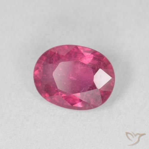 Rubí Rojo rosado natural de 1.68 ct, Ovalada, VS-SI