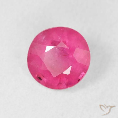 Rubí Magenta intenso natural de 1.40 ct, Redondo, VS-SI