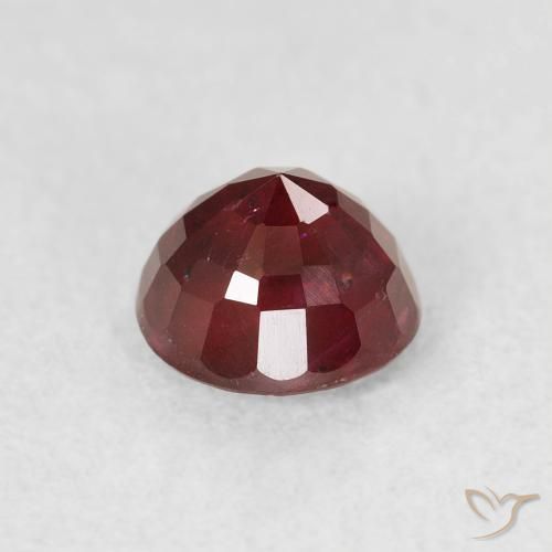 Rubí Rojo vino natural de 1.36 ct, Redondo, VS-SI
