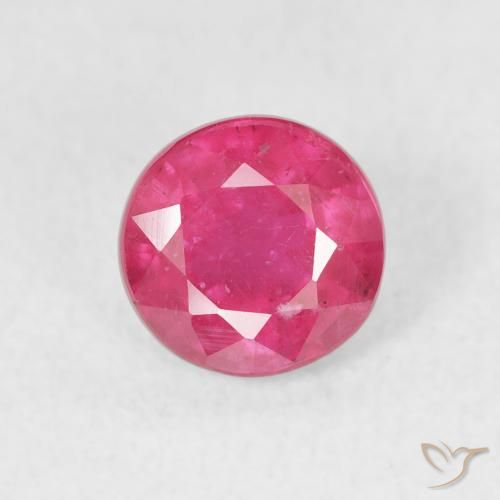 1.60ct Natural Rosado medio Rubí, Redondo, VS