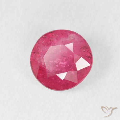 Rubí Rosado intenso natural de 1.18 ct, Redondo, VS-SI
