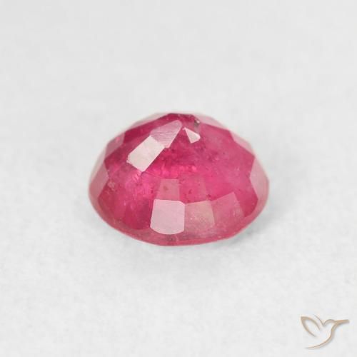 Rubí Rosado intenso natural de 1.18 ct, Redondo, VS-SI