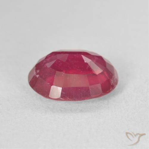 Rubí Carmesí intenso natural de 3.36 ct, Ovalada, VS-SI