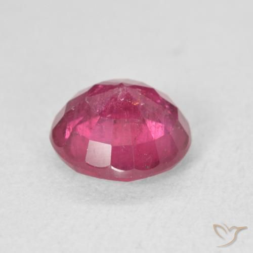 Rubí Rojo medio natural de 2.18 ct, Redondo, VS-SI