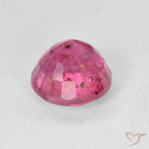 Rubí Rosado rojizo natural de 3.19 ct, Redondo, VS-SI