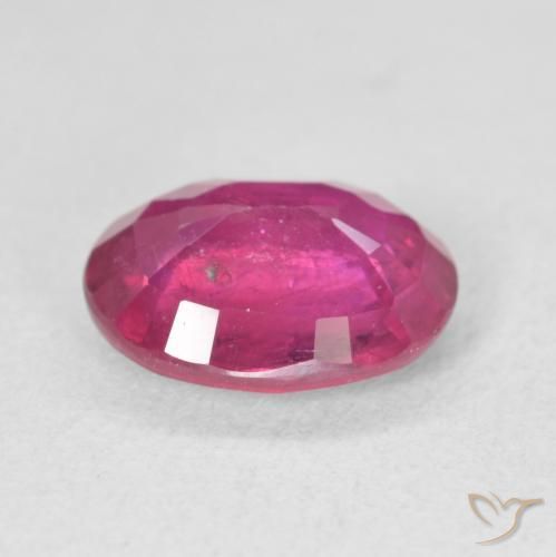 Rubí Rojo rosado natural de 3.05 ct, Ovalada, VS-SI