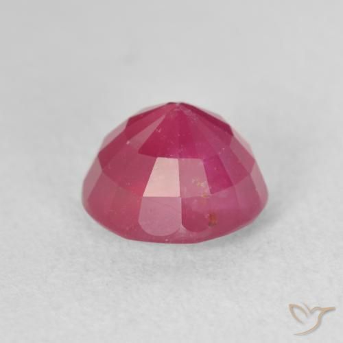 Rubí Rojo rosado natural de 3.12 ct, Redondo, VS-SI