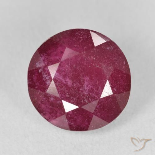 6.04ct Natural Rojo oscuro Rubí, Redondo, VS-SI