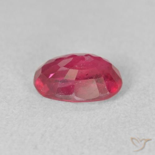 Rubí Rosado rojizo intenso natural de 1.58 ct, Ovalada, VS-SI