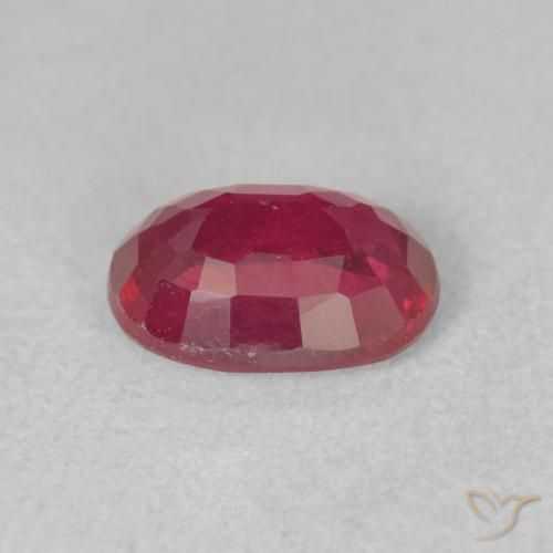 Rubí Rojo rosado natural de 1.73 ct, Ovalada, VS-SI