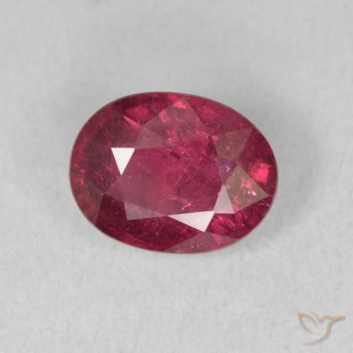 Rubí Rojo oscuro natural de 1.79 ct, Ovalada, VS-SI