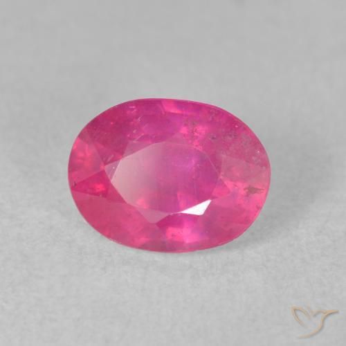 Rubí Rosado intenso natural de 1.76 ct, Ovalada, VS-SI