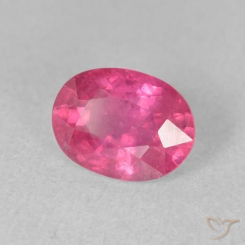 Rubí Rosado medio natural de 1.76 ct, Ovalada, VS-SI