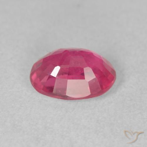 Rubí Rosado medio natural de 1.76 ct, Ovalada, VS-SI