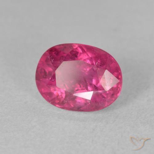 Rubí Magenta intenso natural de 2.04 ct, Ovalada, SI