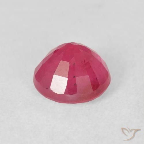 Rubí Rojo rosado natural de 1.92 ct, Redondo, VS-SI