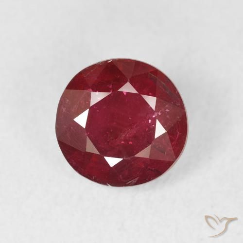 1.74ct Natural Rojo claro Rubí, Redondo, VS-SI