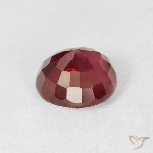 Rubí Rojo claro natural de 1.74 ct, Redondo, VS-SI