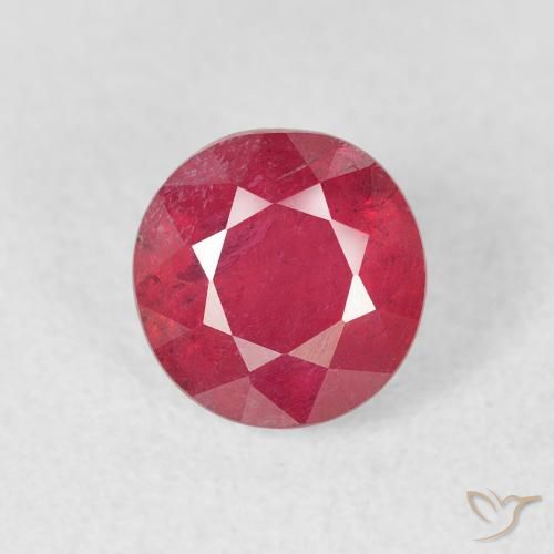 1.51ct Natural Rosado rojizo Rubí, Redondo, VS-SI