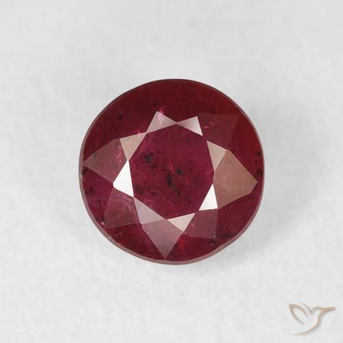 1.14ct Natural Rojo claro Rubí, Redondo, VS-SI