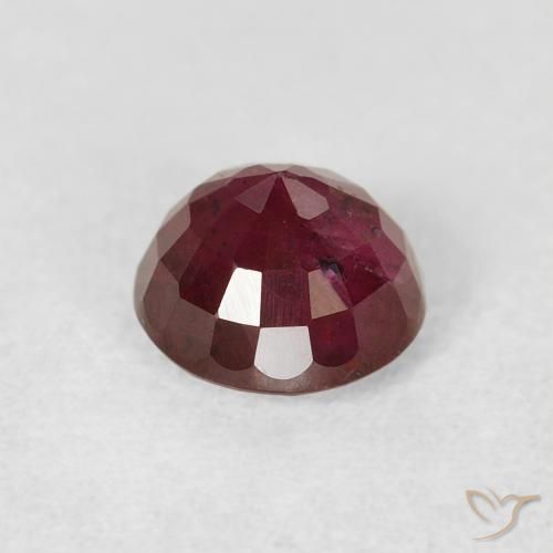 Rubí Rojo claro natural de 1.14 ct, Redondo, VS-SI