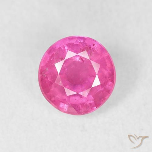 0.98ct Natural Rosado intenso Rubí, Redondo, VS-SI