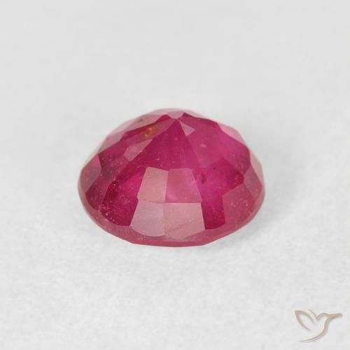 Rubí Rojo rosado natural de 1.72 ct, Redondo, VS-SI