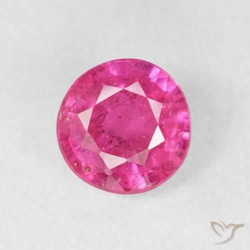 1.16ct Natural Magenta intenso Rubí, Redondo, VS-SI